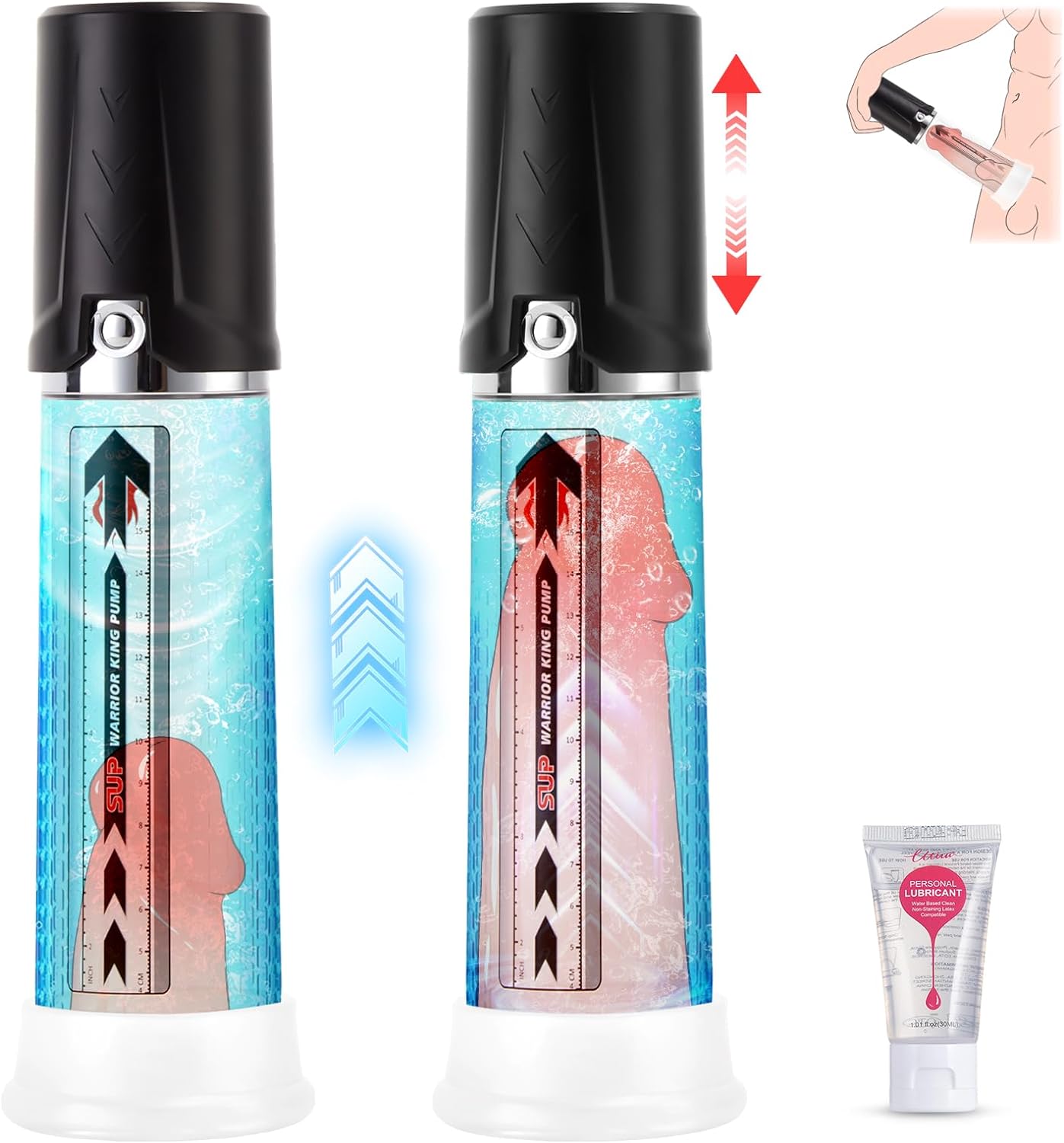 Manual Penis Pump Penis Enlarger - Male Sex Toys Penis Enlargement Extend Pumps & Enlargers to Enlarge Penis and Improve Erection for Men Adult Toys & Games, Only Need One Hand to Operate