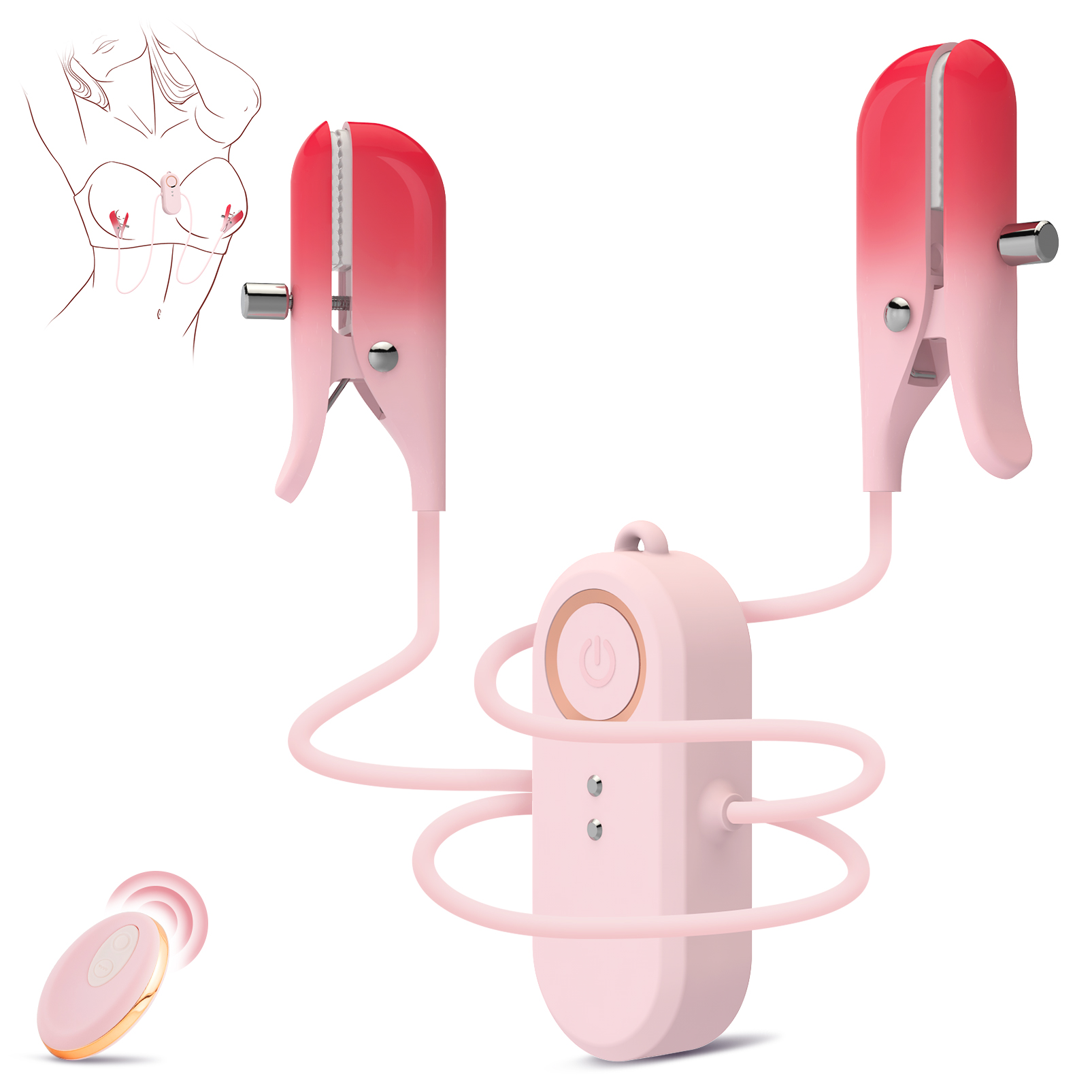 Nipple Clit Clamps Stimulator Adult Sex Toy