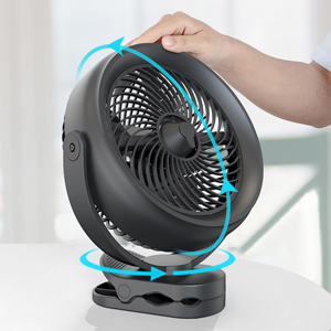 10000mAh Battery Operated Misting Fan with Clip, 8-Inch Mist Fan for Desk, Detachable Battery, 3 Speeds, 2 Mist Modes with 200ml Tank, 48 Hours Working Time for Home Stroller Office and Outdoor