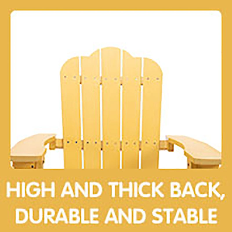 (Do Not Sell on Amazon) TALE Adirondack Chair Backyard Furniture Painted Seating with Cup Holder Plastic Wood for Lawn Outdoor Patio Deck Garden Porch Lawn Furniture Chairs RT